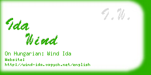 ida wind business card